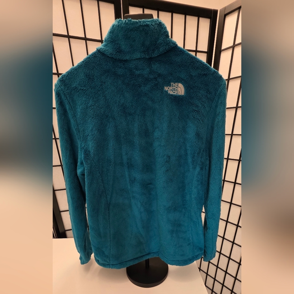 The North Face Women's Teal Osito Luxe Zip Up Fleece Jacket ~ Size Medium - Picture 6 of 10